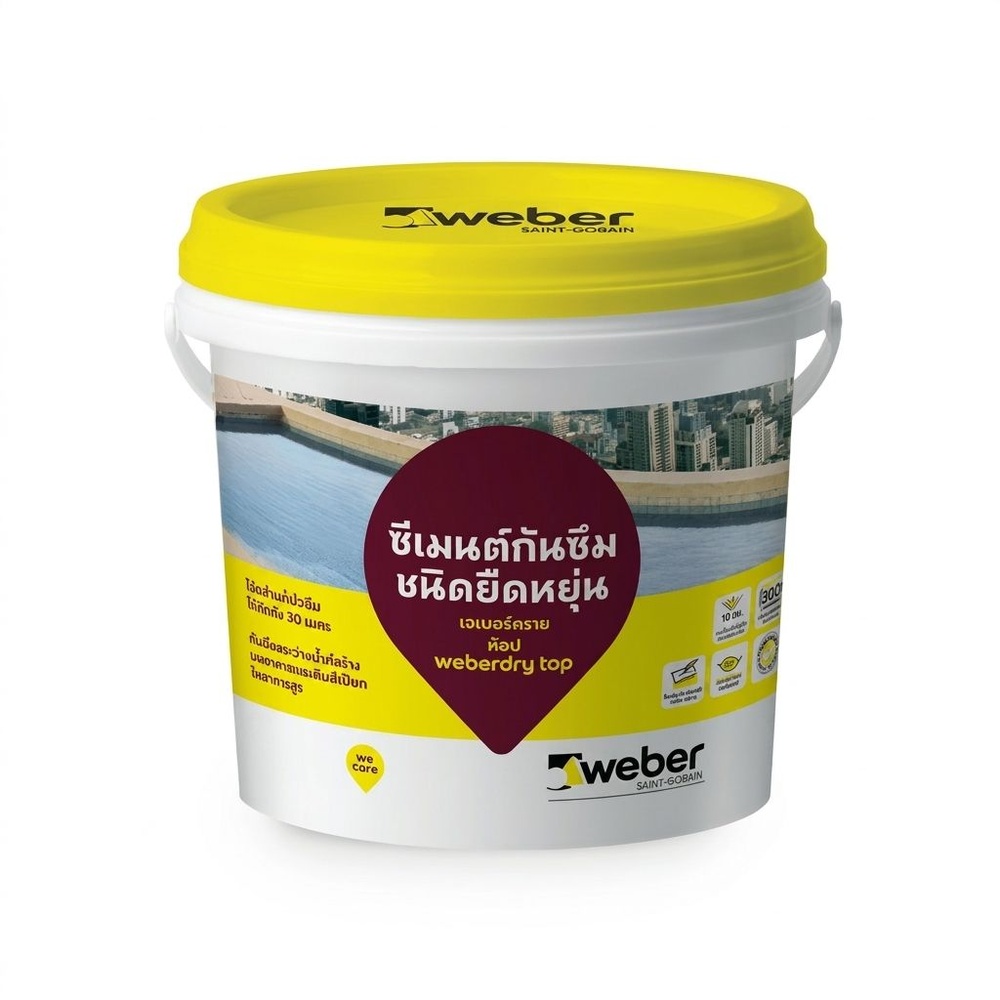 Weber ซีเมนต์กันซึม เวเบอร์.ดรายท็อป 4.5 กก.