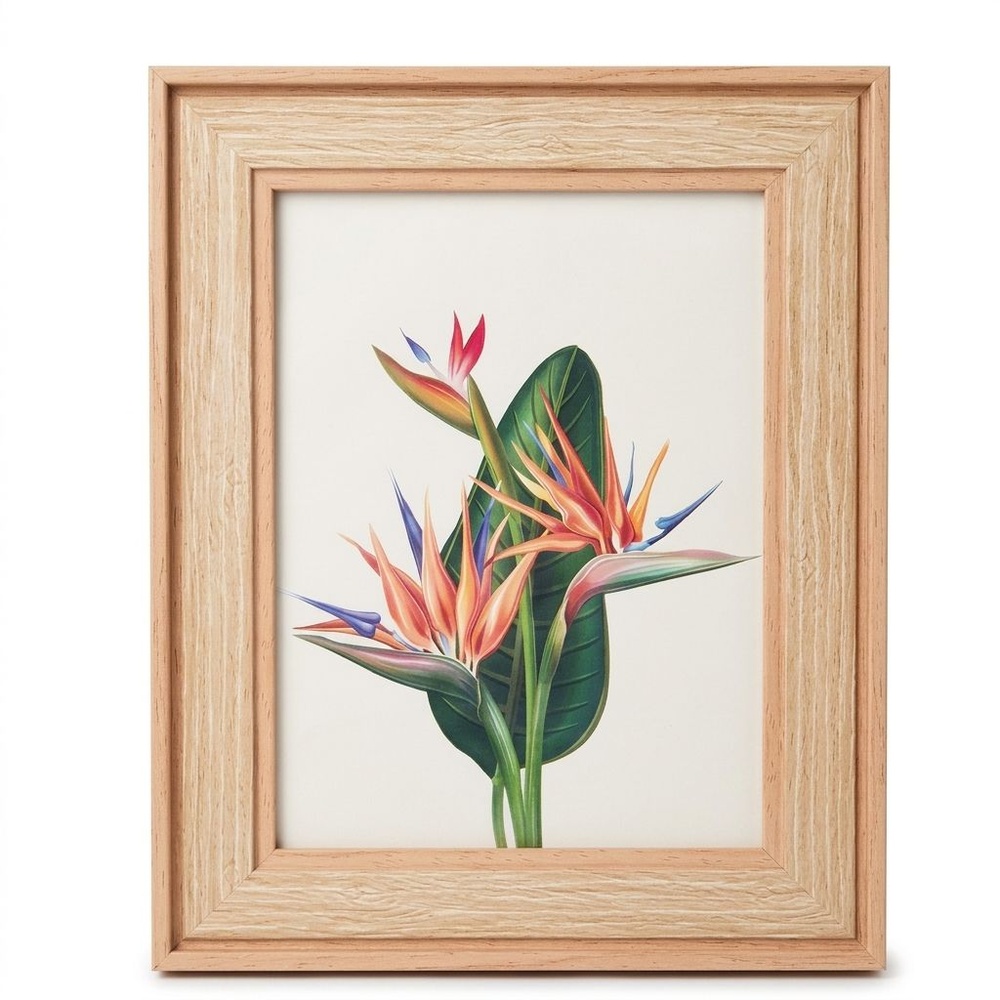 กรอบรูป ขนาด 6x8นิ้ว ลายไม้ สี Natural wood