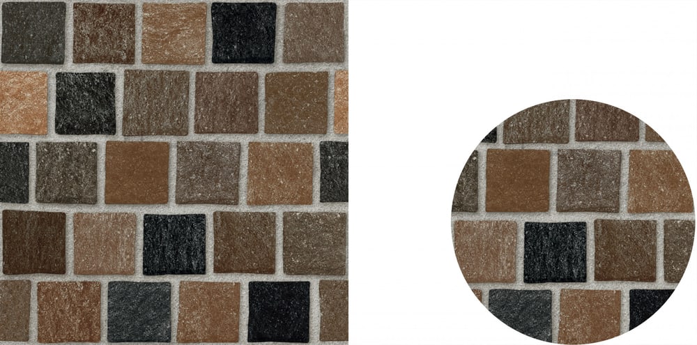 Marbella กระเบื้องเซรามิคปูพื้น 40X40 ซม. รุ่น บริคสเปน น้ำตาล ZYB369 Matt (12P)