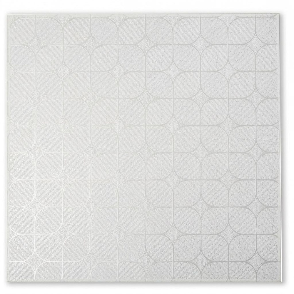 ลิสเซ่ ฝ้ายิปซัมทีบาร์ 60x60ซม. รุ่นเงินมีโชค (ซิลเวอร์) บรรจุ 10แผ่น/กล่อง