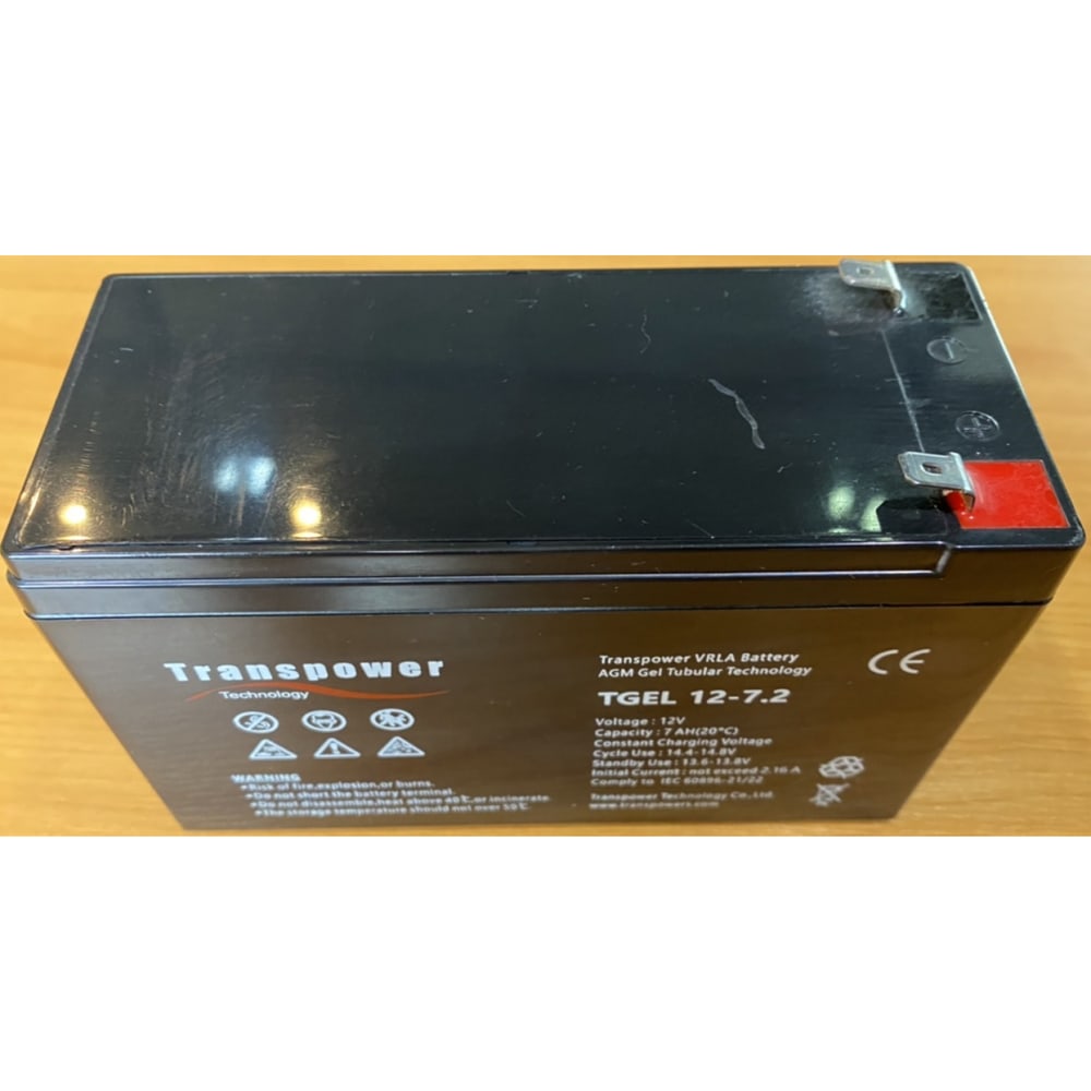 Transpower แบตเตอรี่ 12V 7.2A รุ่น TGEL12-7.2 สีดำ N.