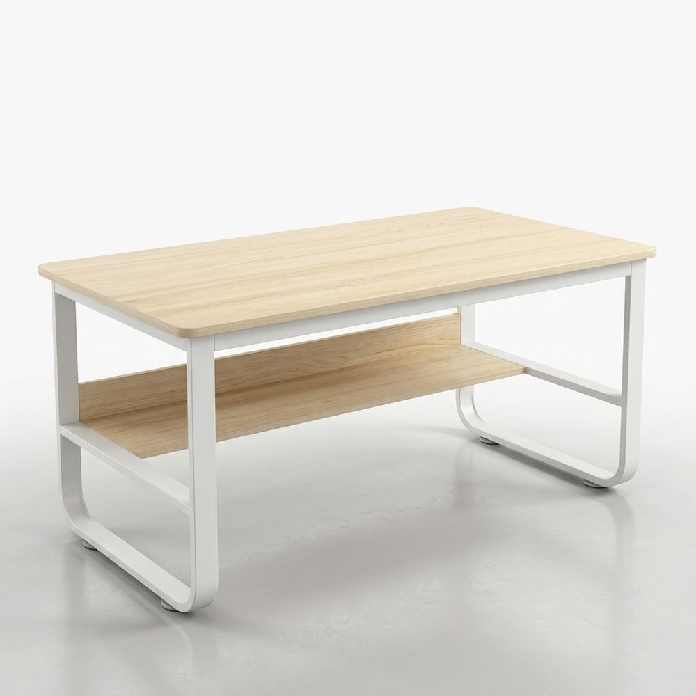 SMITH โต๊ะทำงาน รุ่น HD003 ขนาด 60x120x73ซม. สีไวท์เมเปิล