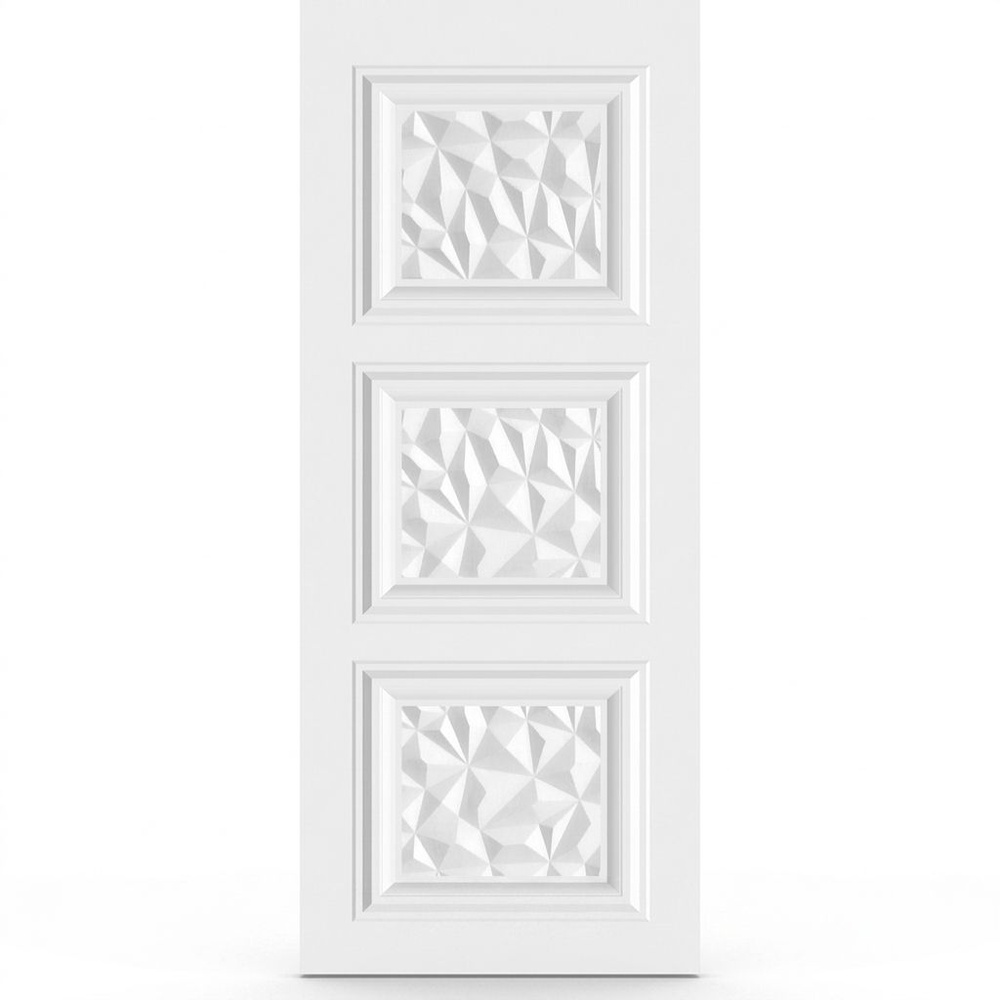 HOLZTUR ประตู HDF บานทึบ 3 ฟัก HDF-S16 80x200ซม. สีขาว