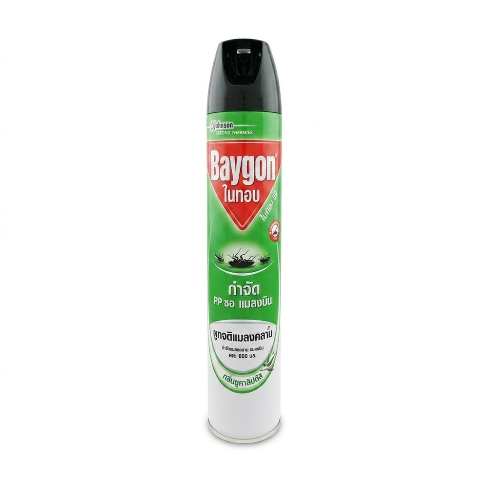 BAYGON ไบกอนสเปรย์ กลิ่นยูคาลิปตัส 600 มล. เขียว