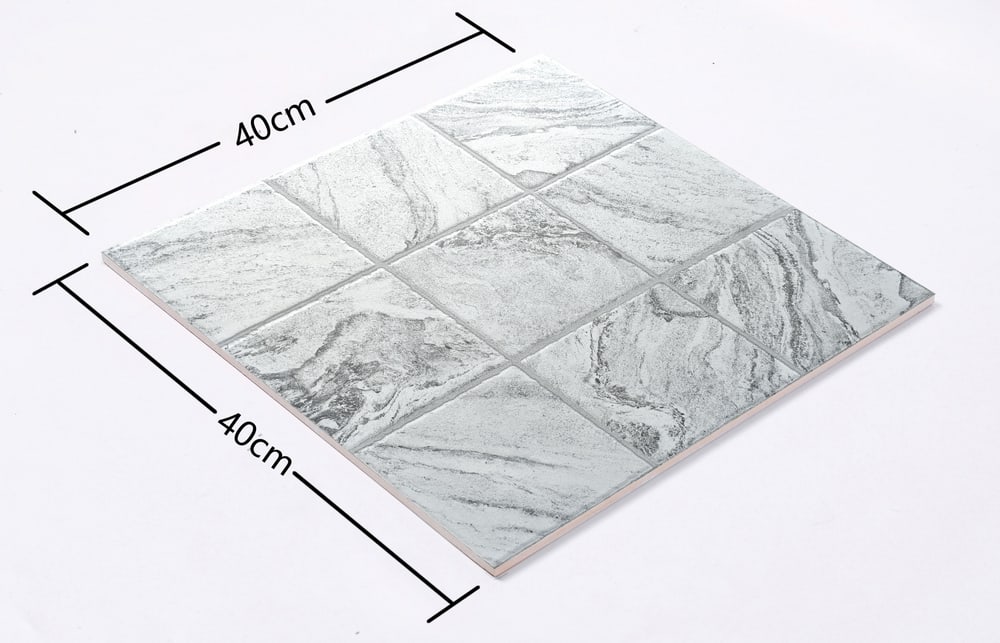 Marbella กระเบื้องเซรามิคปูพื้น 40X40 ซม. รุ่น ตารางหินอ่อนเข้ม ZYC6134 Matt (12P)