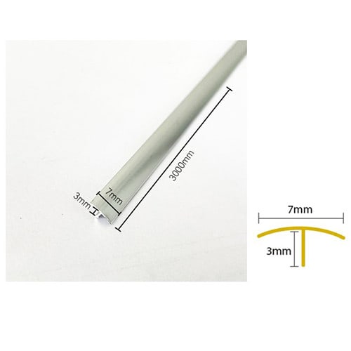 GREAT WOOD ตัวต่อ T อะลูมิเนียม รุ่นJA522-S ขนาด 0.7x0.3x300cm. สีSilver