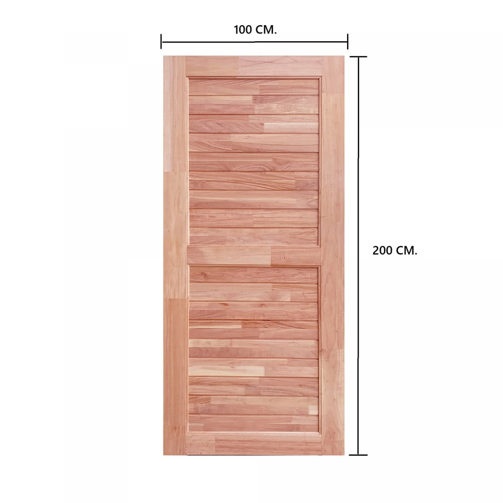 WINDOORS ประตูลวดลายไม้ดูริโอ รุ่น CE-25 ขนาด 100x200 ซม.