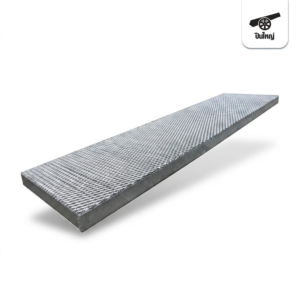 ปืนใหญ่ ตะแกรงรางน้ำ พร้อมตาข่าย ขนาด 25x100x2.5ซม. สีเงิน หนา 3 มม. สีเงิน