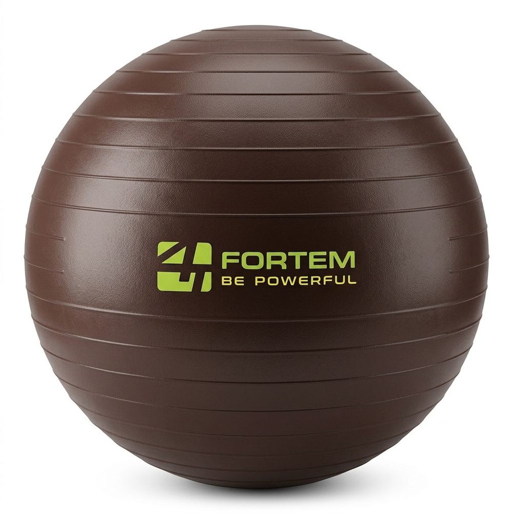 FORTEM ลูกบอลโยคะ 75 ซม. ARK-AB-75BN สีน้ำตาล พร้อมที่สูบลม