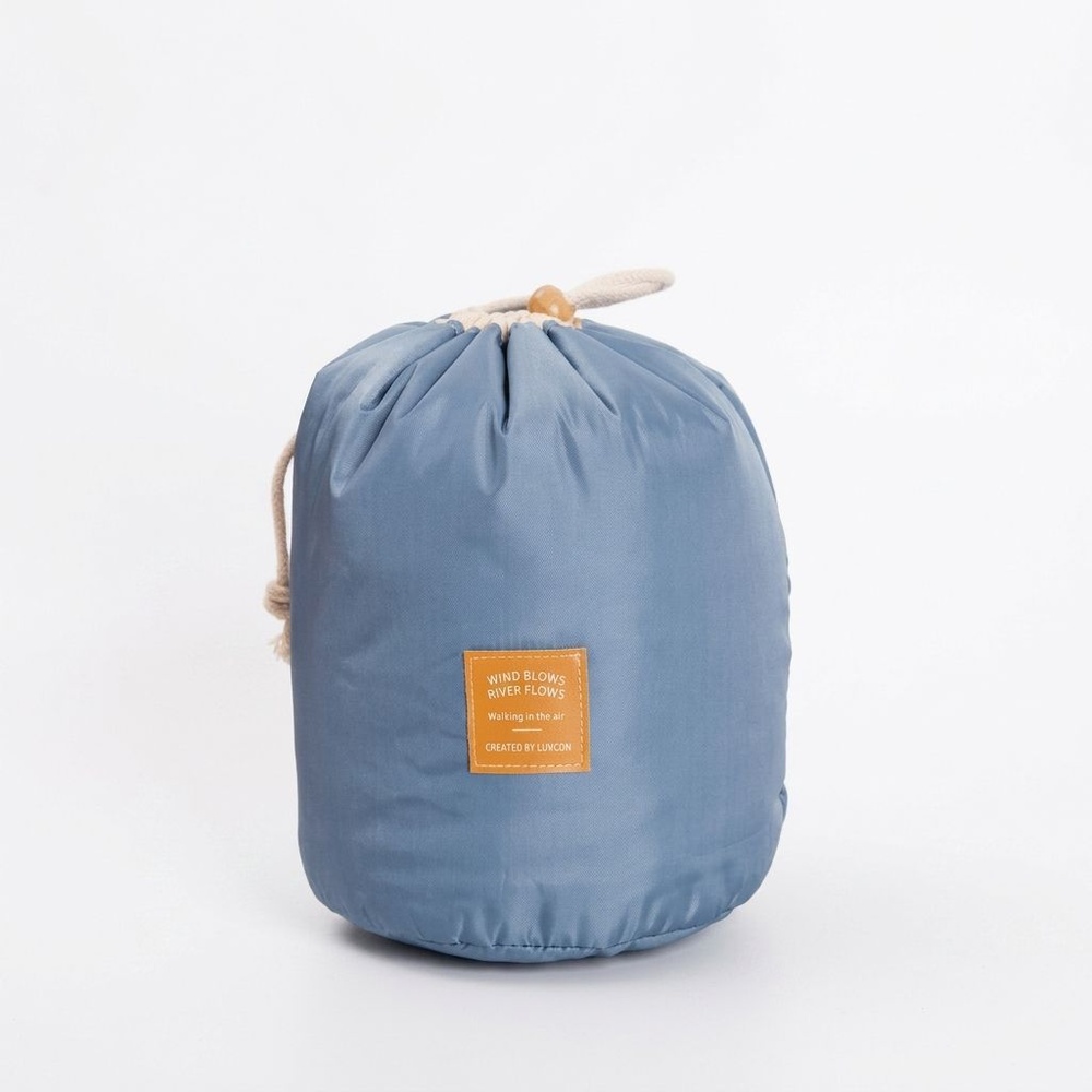 กระเป๋าจัดเก็บเครื่องสำอาง รุ่น ZRH-006-BB ขนาด Φ17x23 cm สีฟ้า
