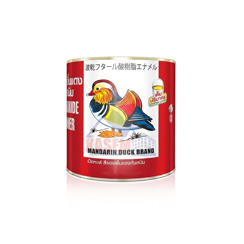 เป็ดหงส์ สีรองพื้นกันสนิม แดง #0000 5 กล สีแดง