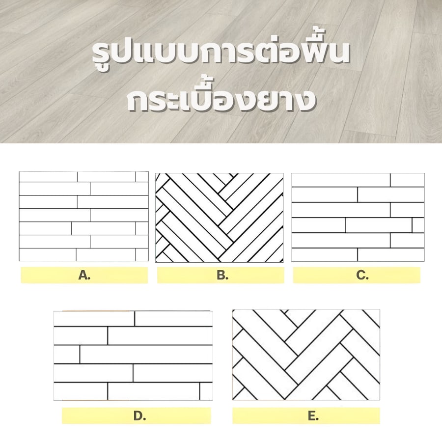 กระเบื้องยาง SPC Click lock 184x1220x4+1mm IXPE มม (มีโฟมในตัว) รุ่น 6589 (2.694ตรม./12แผ่น) TAPIO สีไม้แอชไวท์