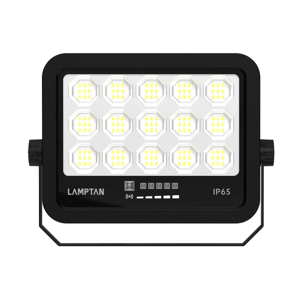 LAMPTAN โคมไฟฟลัดไลท์โซลาร์ LED 400W รุ่นไฟกัส แสงเดย์ไลท์