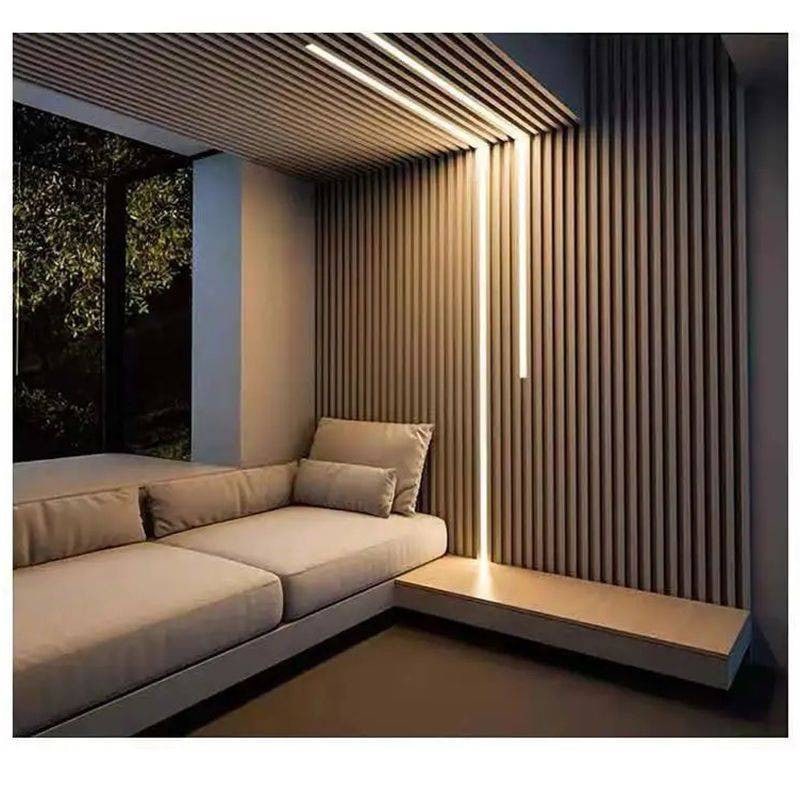 GREAT WOOD ไม้ระแนงตกแต่งผนัง WPC W150-17 150*17*2900 มม. Dark Walnut