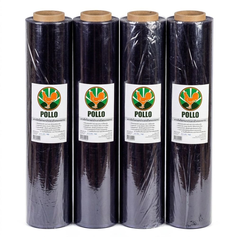 POLLO พลาสติก พีวีซีอเนกประสงค์ 135x50Y.x0.03MM. สีใส