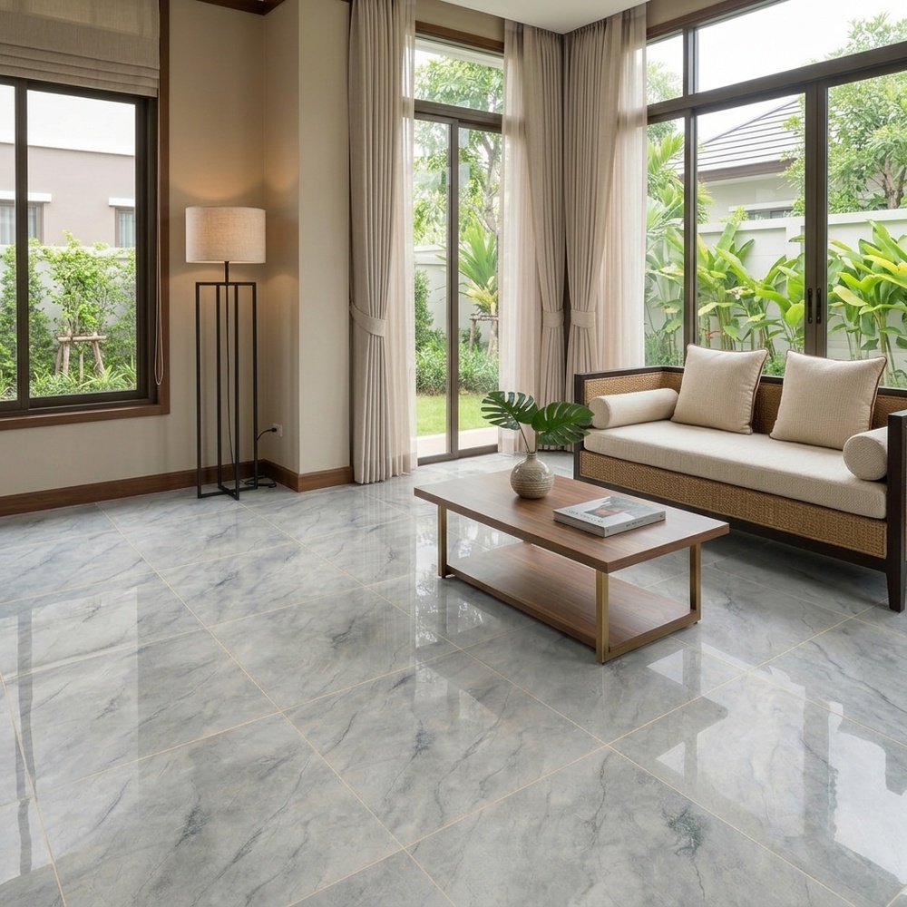 La Arezza 75X150 ซม.กระเบื้องพอร์ซเลน รุ่น Luxura marble brown (DGD20241015) High-glossy Random (2pcs /box 2.25 sqm)