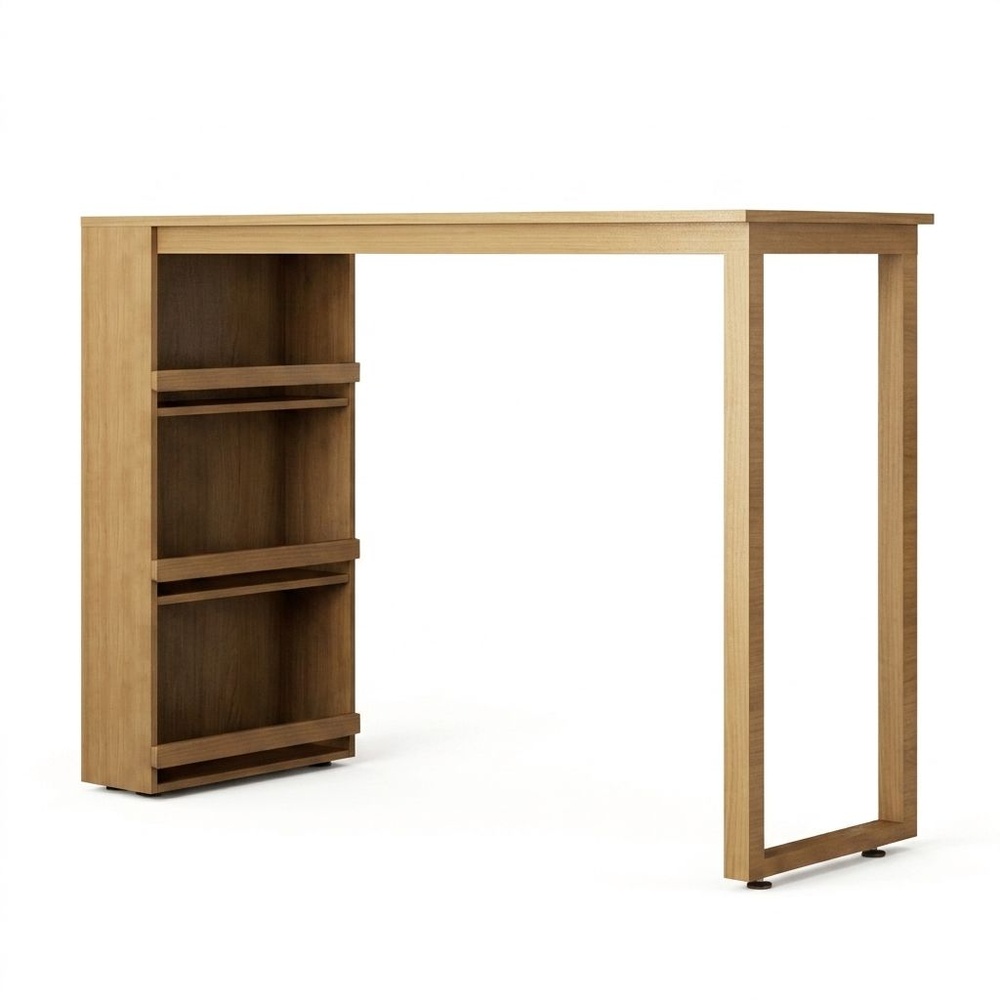 KITZCHO เคาน์เตอร์บาร์ 105.5x150x50 ซม. EAZY สีสัก