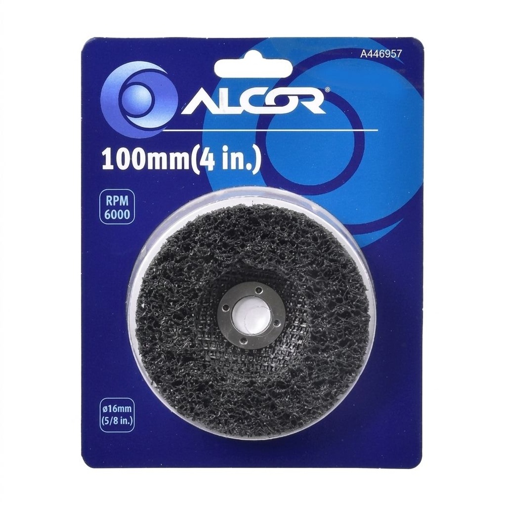 แผ่นขัดลอกสนิม 100MM(4”) รูแกน 16MM รุ่น A446957 ALCOR