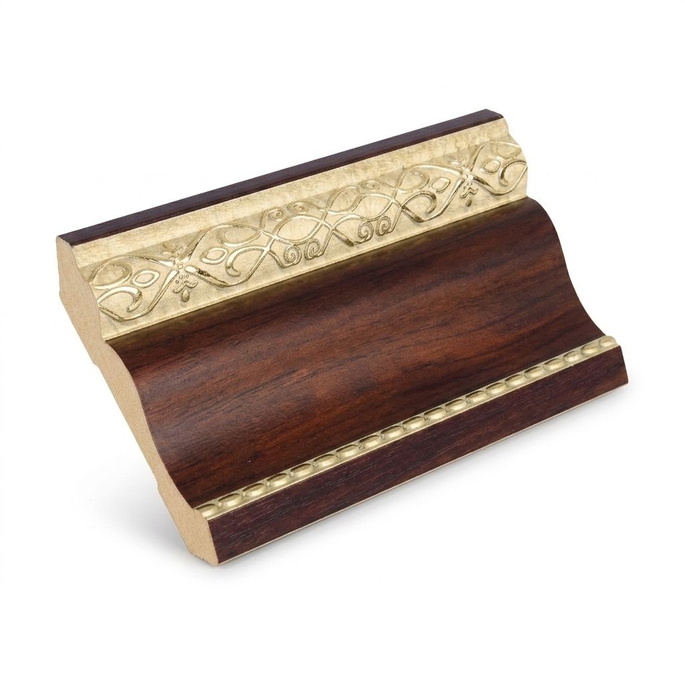 GREAT WOOD ไม้บัวบน PS JC53-372 108x21x2700มม. สีลายทอง