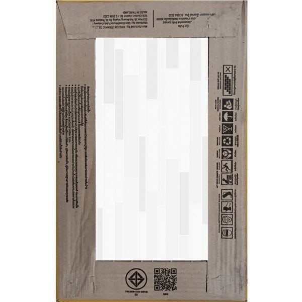 Marbella 25X40 ซม. กระเบื้องปูผนัง รุ่น แวววิเชียร เทา (MB)(10P) Gloss A