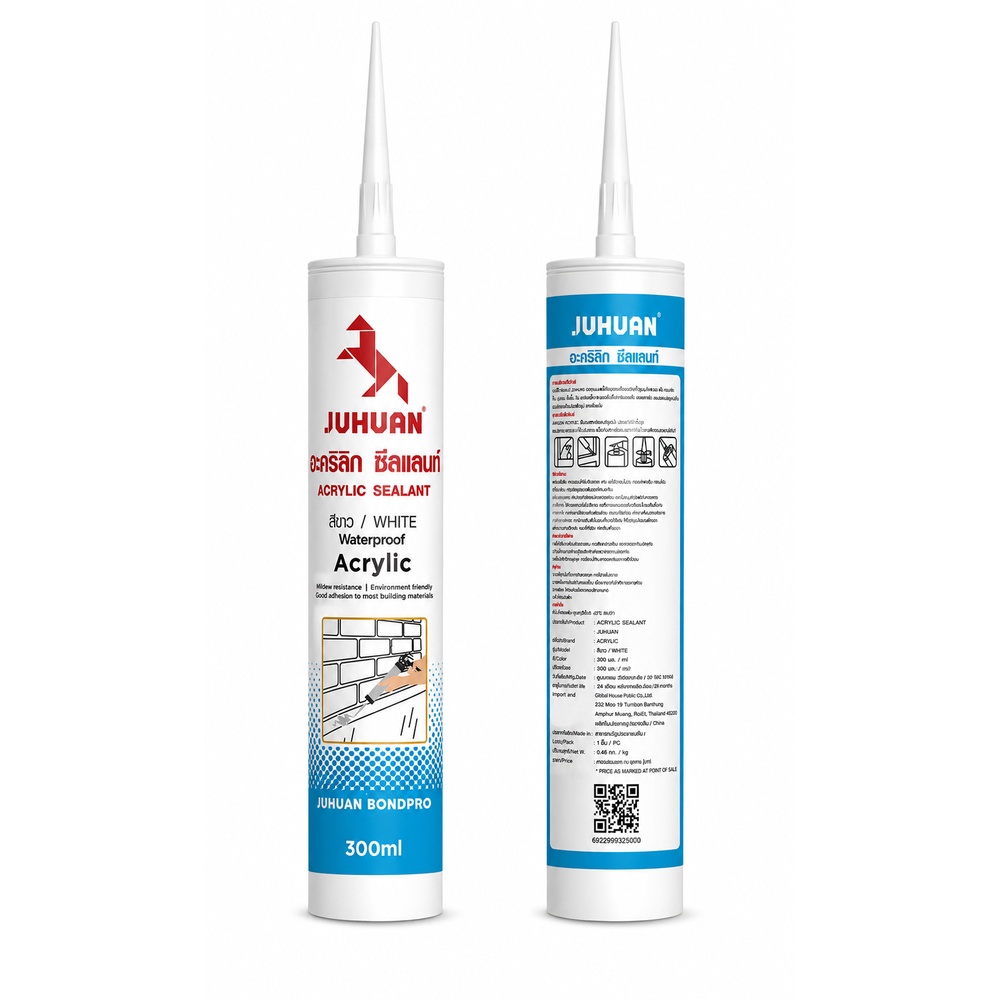 JUHUAN อะครีลิค ซิลแลนท์ 300 มล. สีขาว