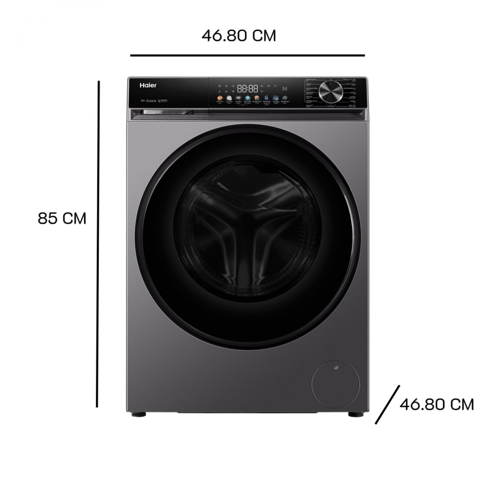 HAIER เครื่องซักผ้าฝาหน้า ขนาด 9kg รุ่น HW90-BP12357S8