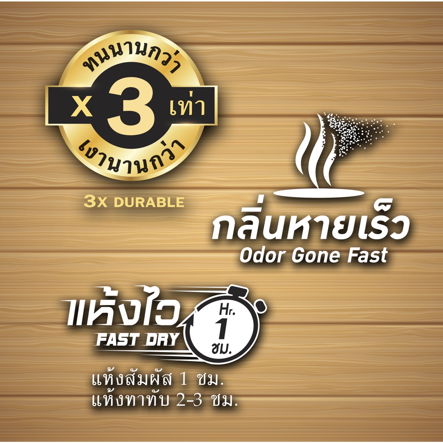 Woodtect วูดเทค ไฮบริด วูดการ์ด WW-3101 เงา 1กป. สีไม้สัก