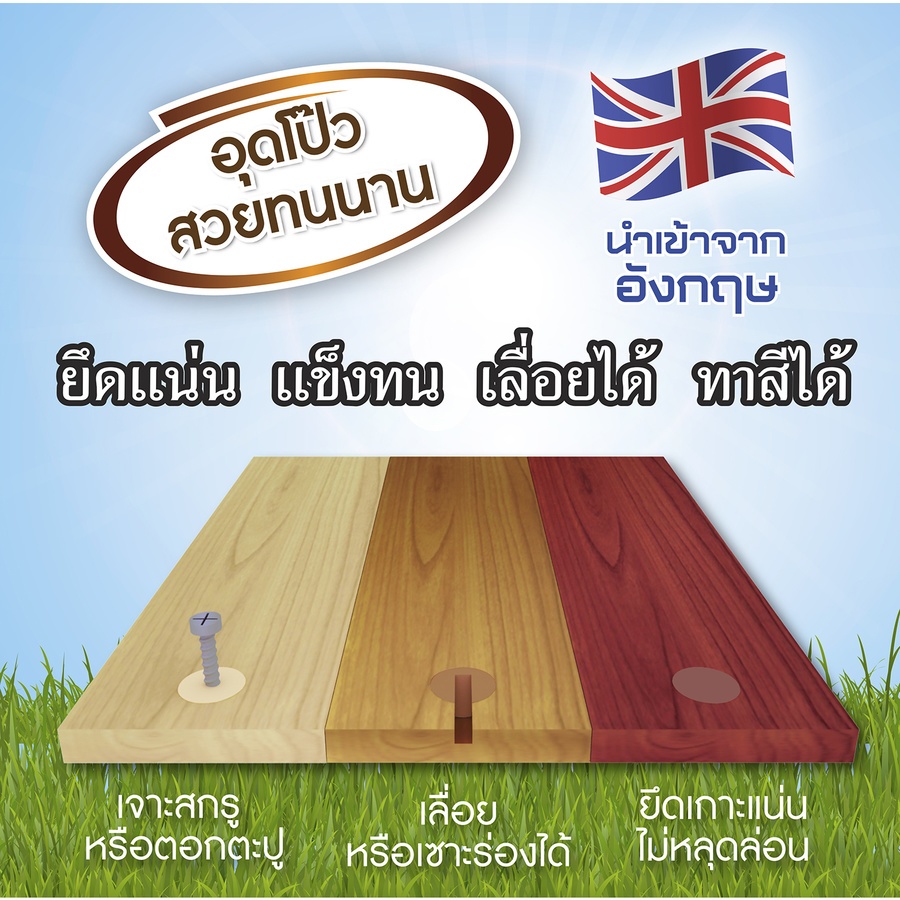 Woodtect วูดเทค วูดฟิลเลอร์ WF-001 250มล. สีไม้สน