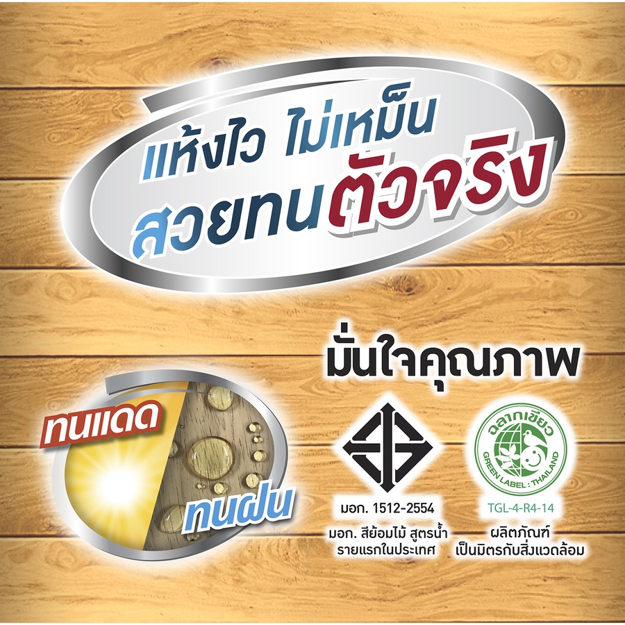 Woodtect วูดเทค อะควา เดดกิ้งสเตน AD-501 ด้าน 1กล. สีใส