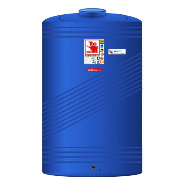 TOP ถังเก็บน้ำบนดินพอลิเมอร์ 4000L รุ่น TOT-4000L สีน้ำเงิน