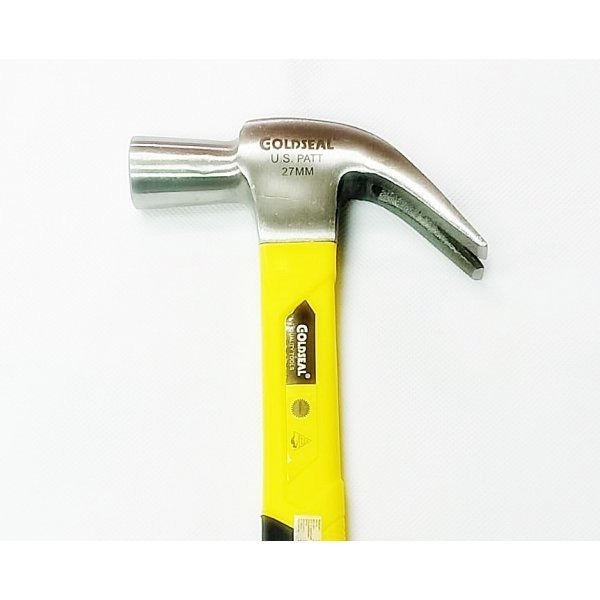 GOLDSEAL ค้อนหงอนด้ามไฟเบอร์เหรียญทอง ขนาด 27 มม.