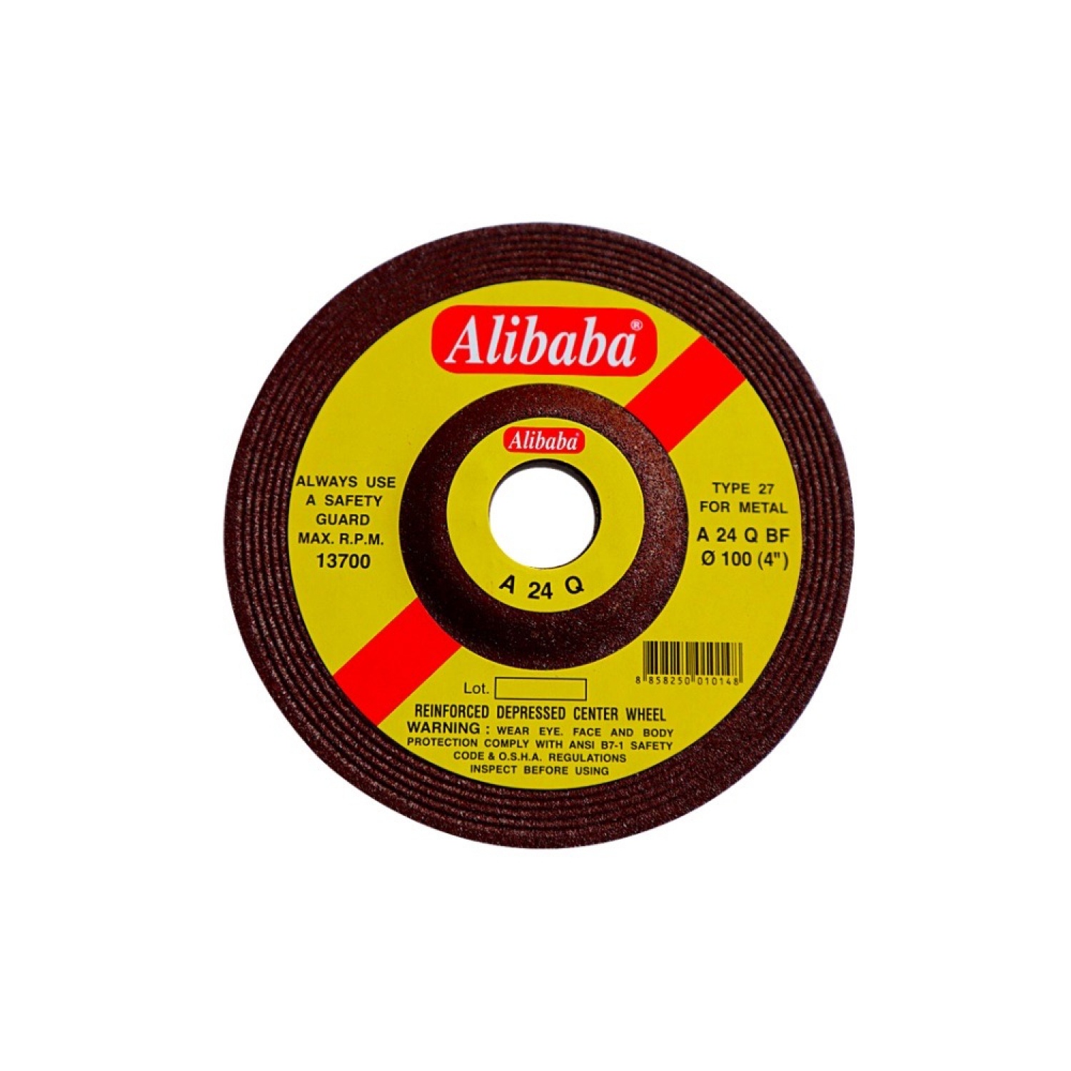 ALIBABA แผ่นเจียร์ (คีนิค) ขนาด 4 นิ้วx6มม.