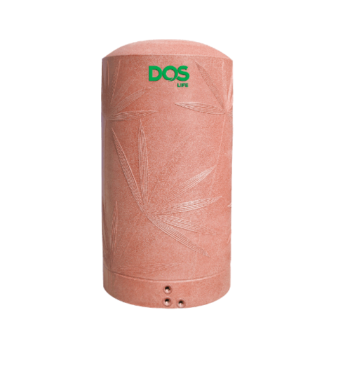 DOS ถังเก็บน้ำบนดินลายแกรนิต ขนาด 500L รุ่น Natura Nano สี Granite Red