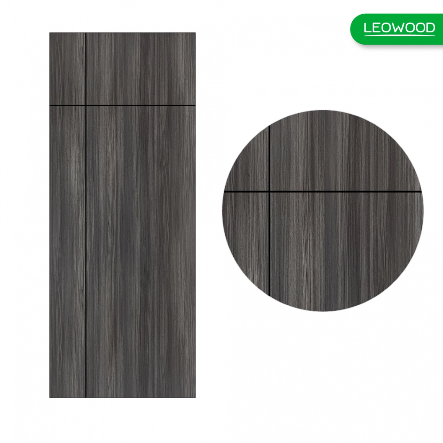 LEOWOOD ประตู iDoor S6-03 90x200ซม. Cinereo Oak