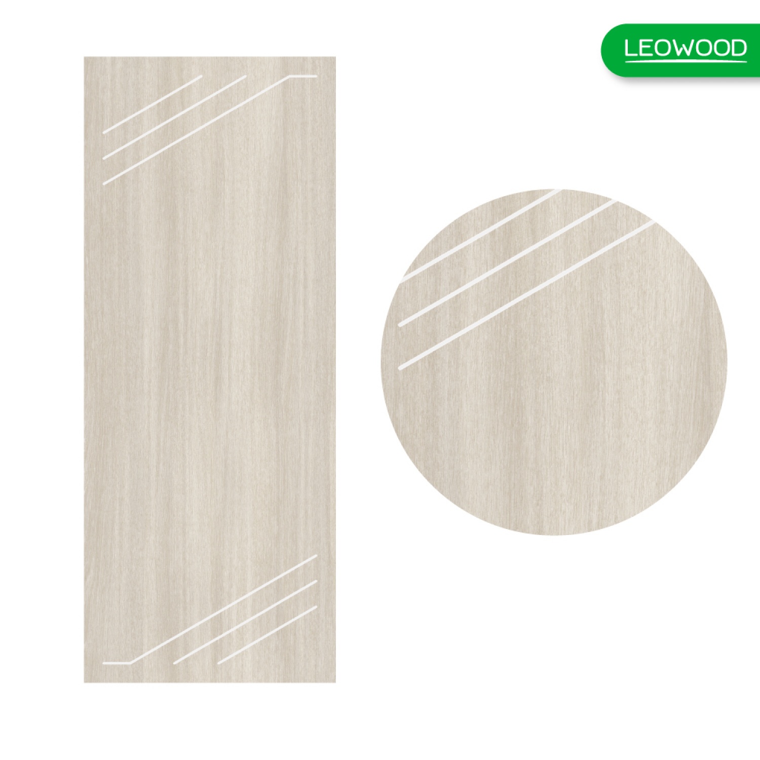 LEOWOOD ประตู UPVC สี Tango ลาย S4 ขนาด 70x200 ซ.ม.