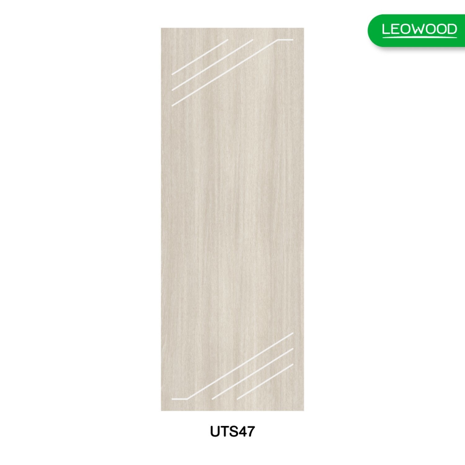 LEOWOOD ประตู UPVC สี Tango ลาย S4 ขนาด 70x200 ซ.ม.