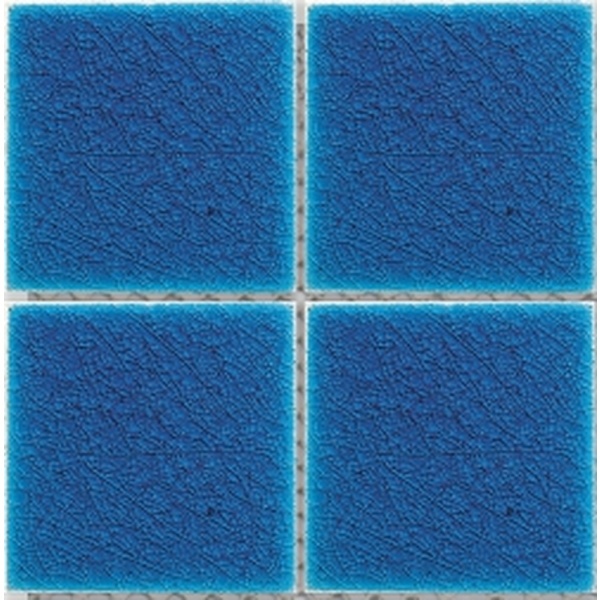 KERATILES กระเบื้องสระว่ายน้ำ 4x4 นิ้ว รุ่น KT449002 แก้วฟ้า (90P)