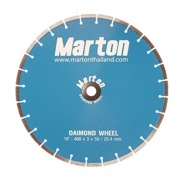 MARTON ใบตัดเพชรเซาะร่อง ตัดคอนกรีต 16"X3mm.