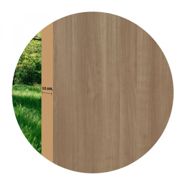 HOLZTUR ประตูปิดผิวเมลามีน รุ่น J3 ขนาด 80x200 ซม. สี MD618 คาปูชิโน่ (ไม่เจาะลูกบิด)