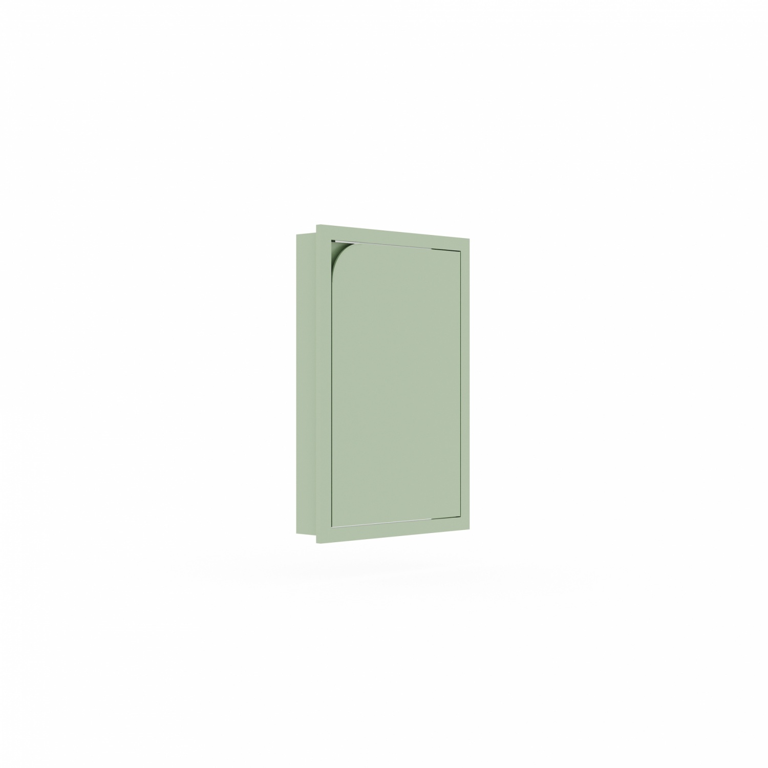 KITZCHO บานซิงค์เดี่ยวพร้อมปีกวงกบเปิดขวา6040 KENCUHSFT6040RLE สีลีฟ