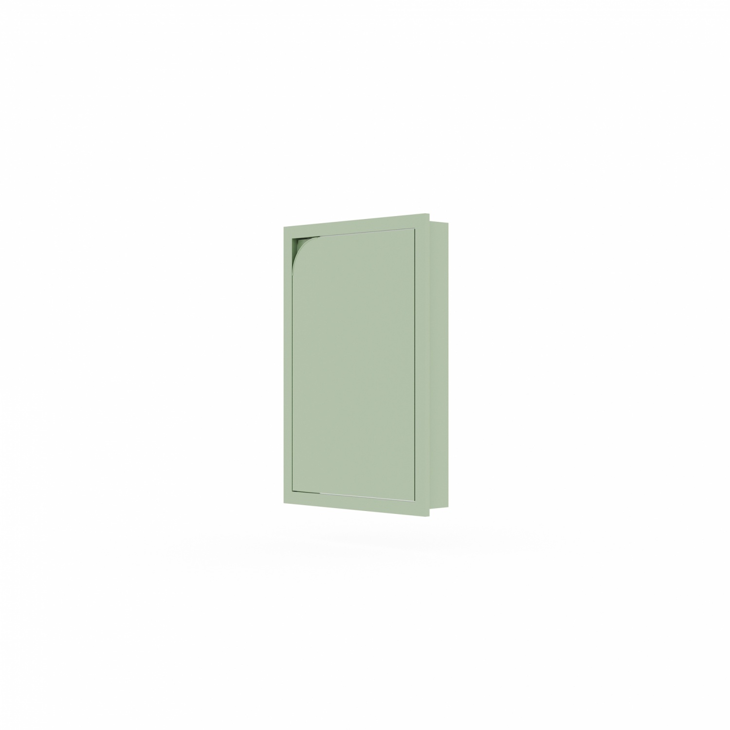 KITZCHO บานซิงค์เดี่ยวพร้อมปีกวงกบเปิดขวา6040 KENCUHSFT6040RLE สีลีฟ