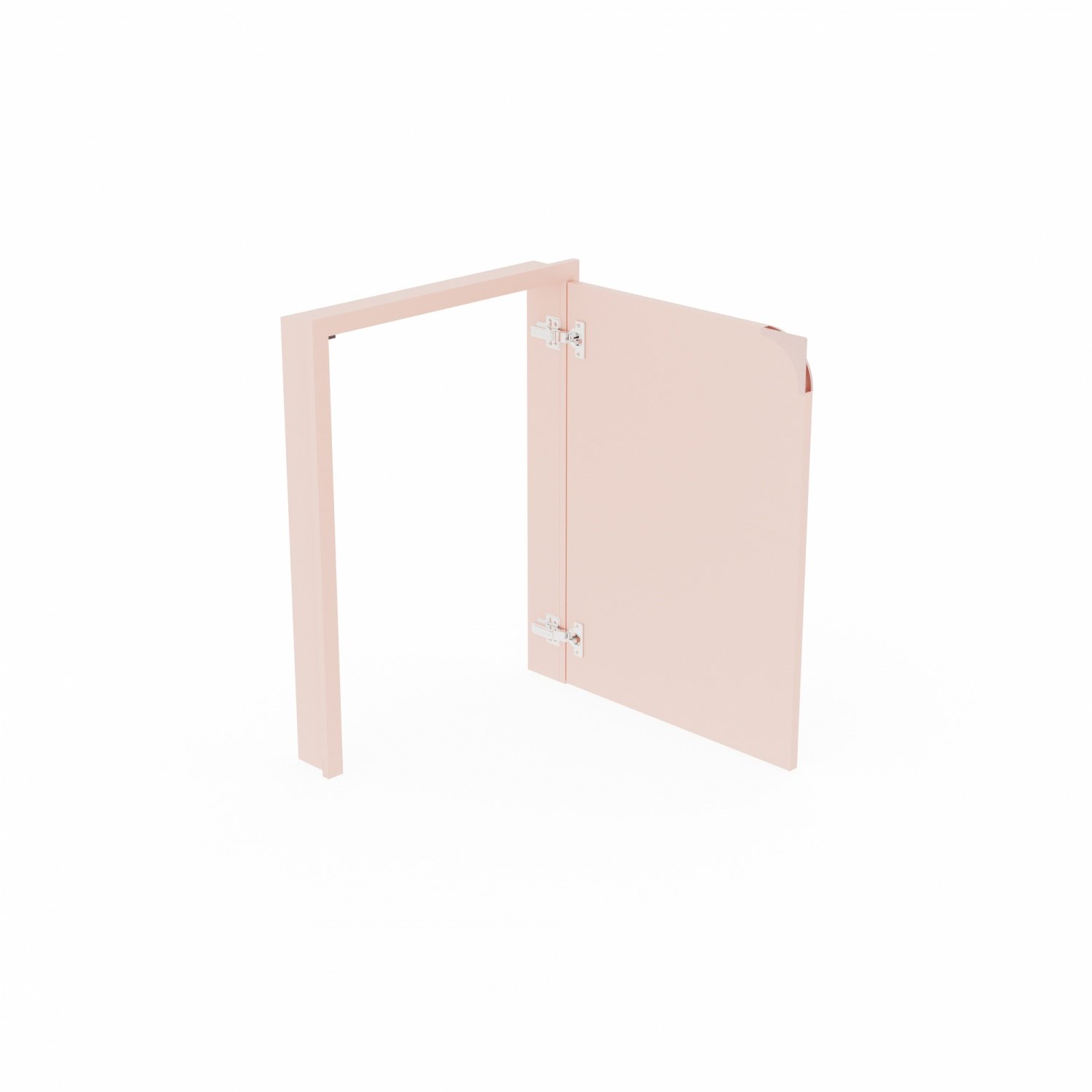 KITZCHO บานถังแก๊สพร้อมปีกวงกบเปิดขวา7050 KENCUHSFT7050RBL สีบลอสซั่ม