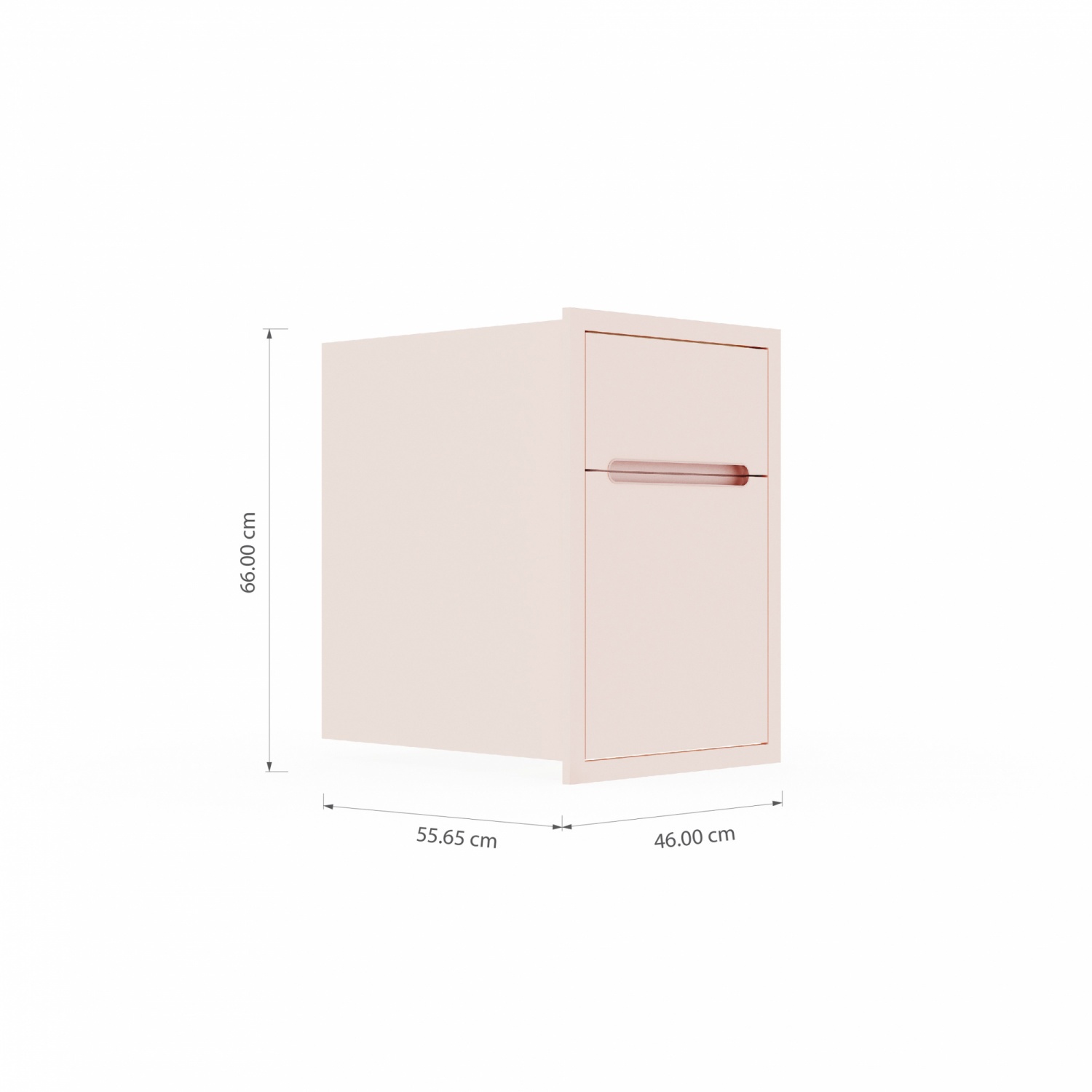 KITZCHO ตู้ลิ้นชัก2ชั้นเคาน์เตอร์ปูน6040 KENCUHSS26040XBL สีบลอสซั่ม