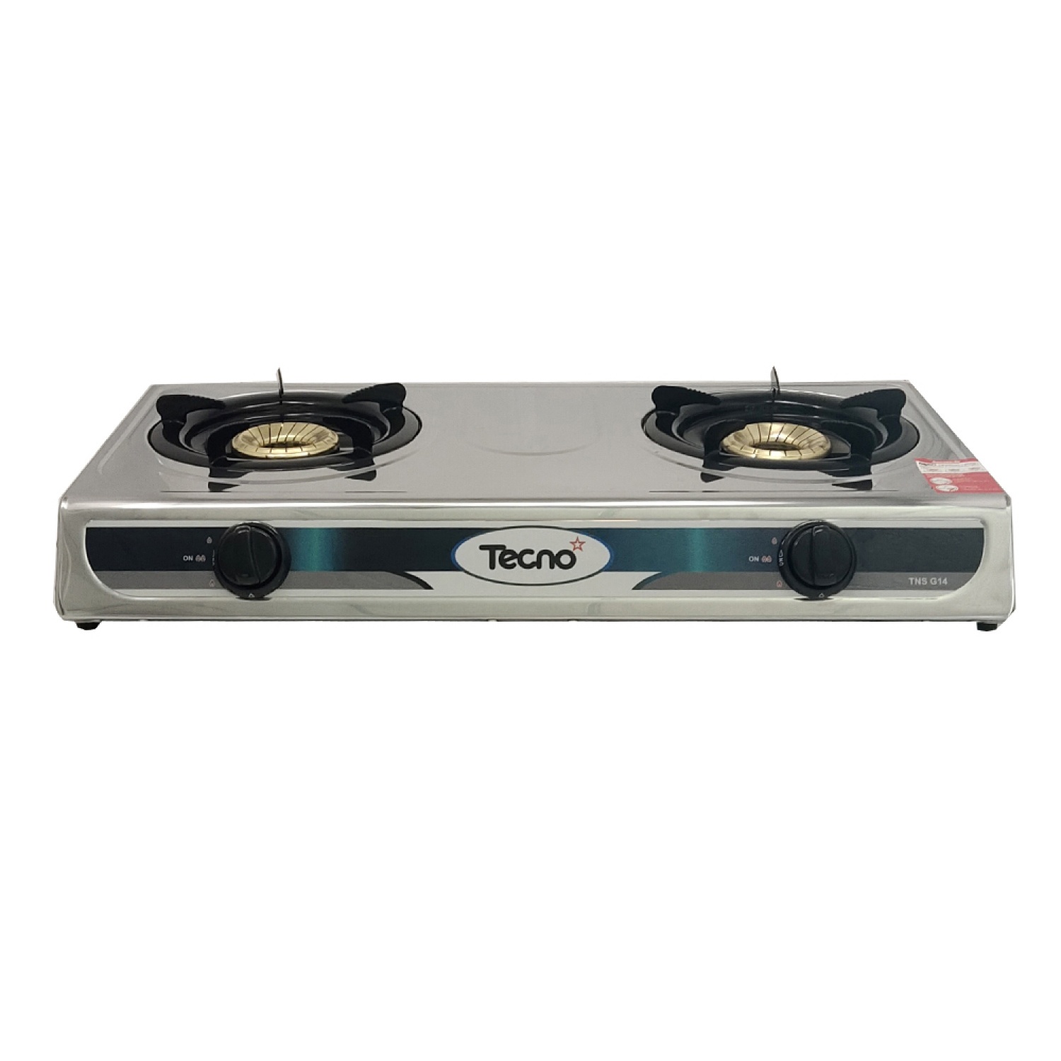 TECNOSTAR เตาแก๊สตั้งโต๊ะ 2 หัวเตา รุ่น TNS G14