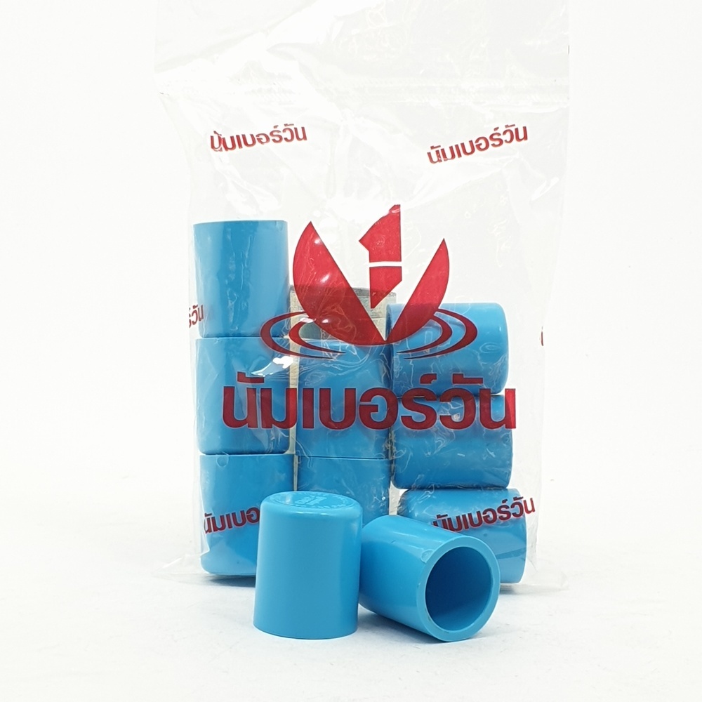 NUMBER ONE ฝาครอบ หนา 1/2"(18) ชั้น 13.5 (แพ็ค 10) สีฟ้า