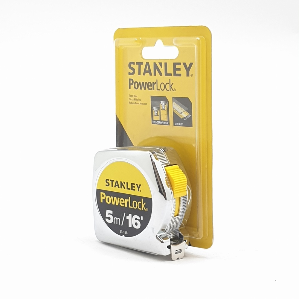STANLEY ตลับเมตร 5 เมตร รุ่น POWERLOCK 5M 33-158