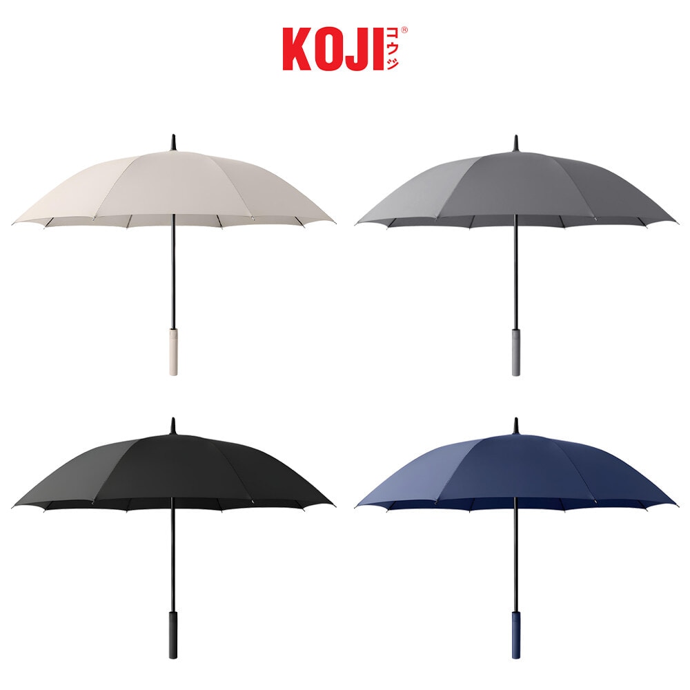 KOJI ร่มยาวด้ามตรง แบบกึ่งอัตโนมัติ 30 นิ้ว 8 ก้าน รุ่น YF-L2021002 ขนาด 130x130x100 ซม. คละสี