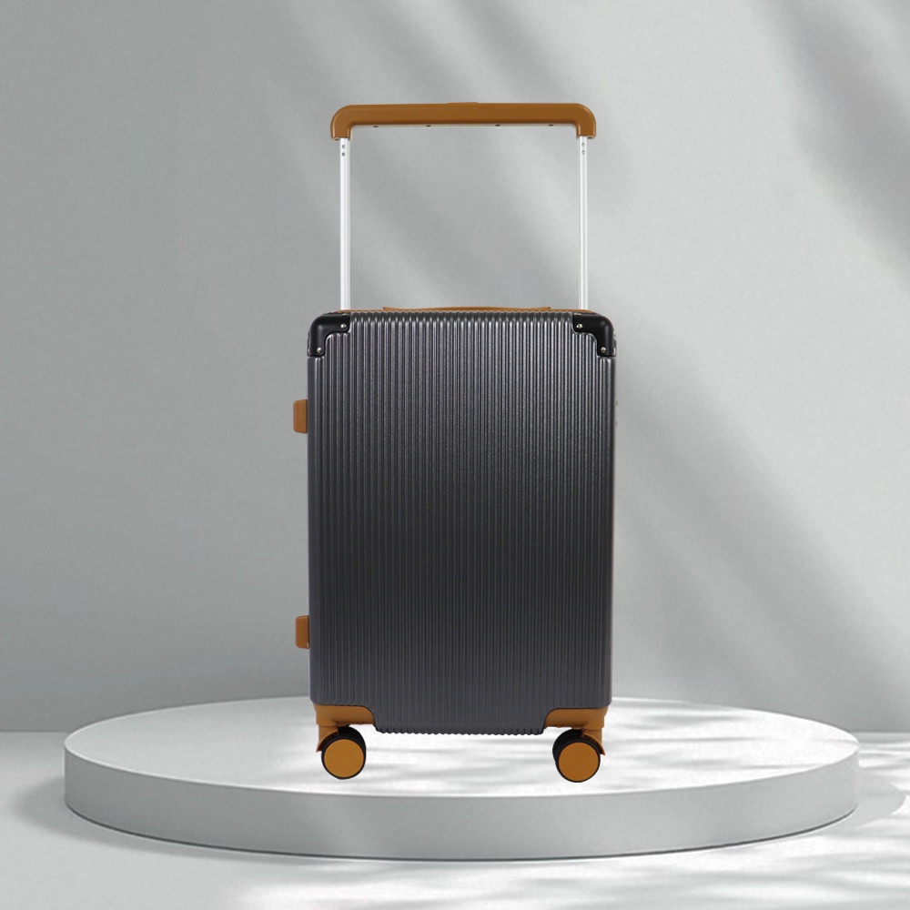 WETZLARS กระเป๋าเดินทางแบบด้านจับยาว ขนาด 24 นิ้ว รุ่น Jasper-02 ขนาด 23x37x55 ซม. สีเทาเข้ม