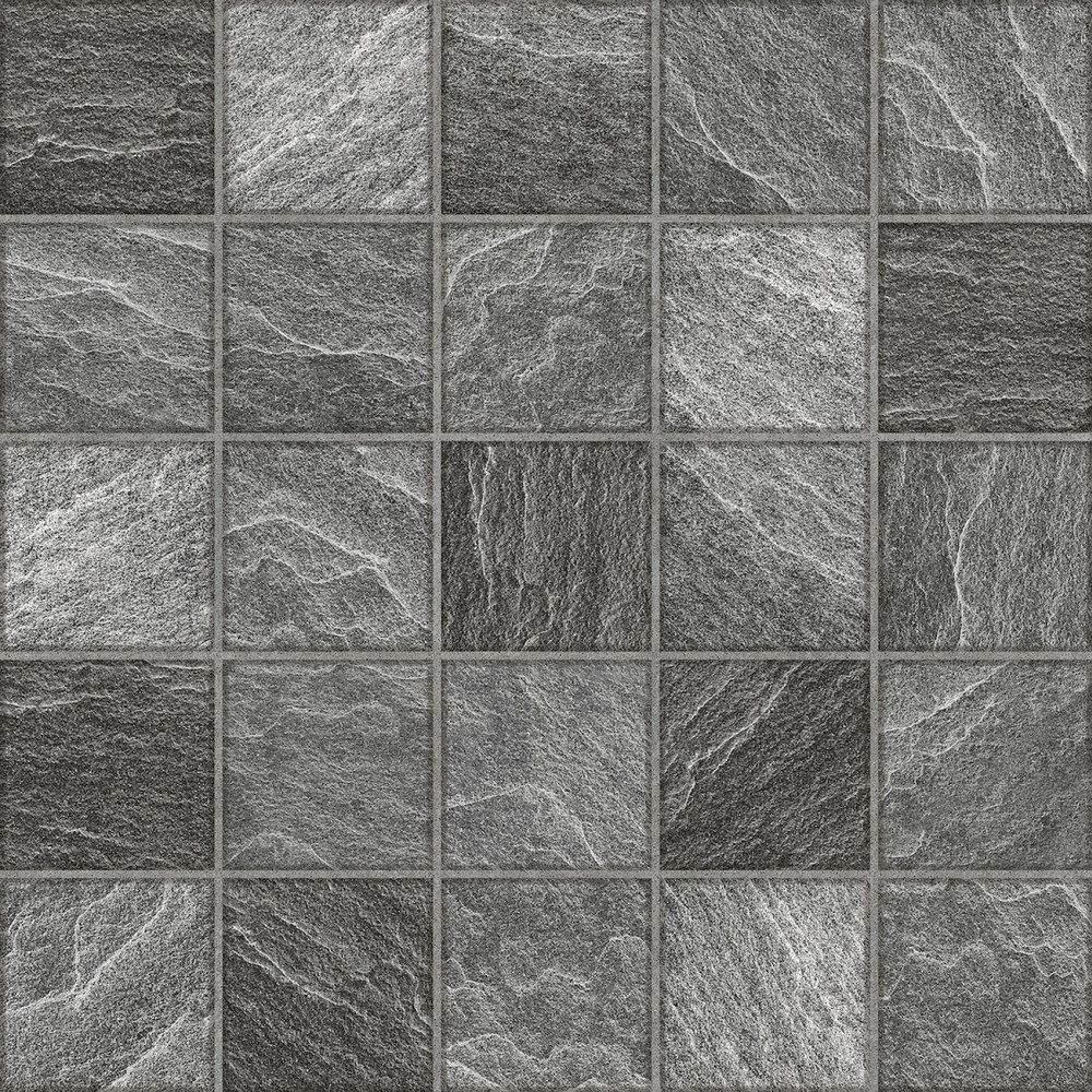 Marbella กระเบื้องเซรามิคปูพื้น 40X40 ซม. รุ่น ริ้วจัตุรัส เทา Matt (6P)