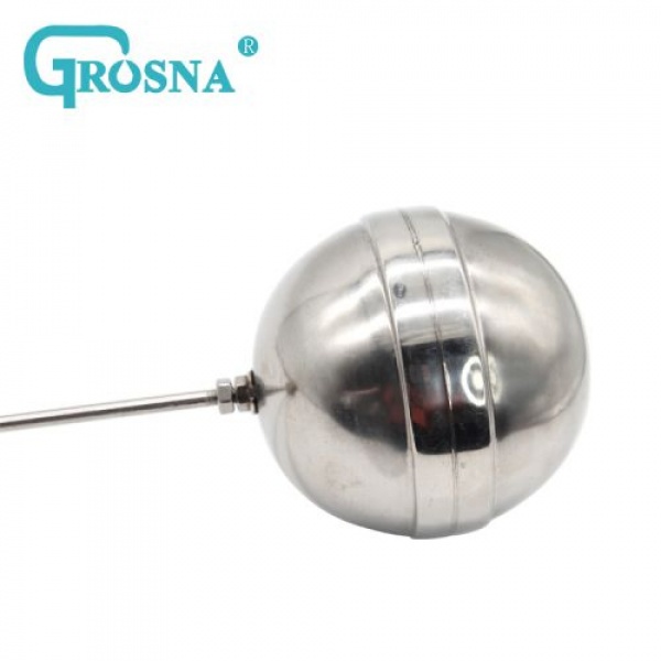 GROSNA ลูกลอยแท้งค์น้ำสเตนแลส ก้านทองเหลือง ขนาด 3/4" รุ่น GRFV101 สีสเตนเลส